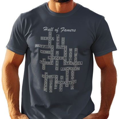 NY Yankees Hall of Famers Crossword Unisex T-Shirt