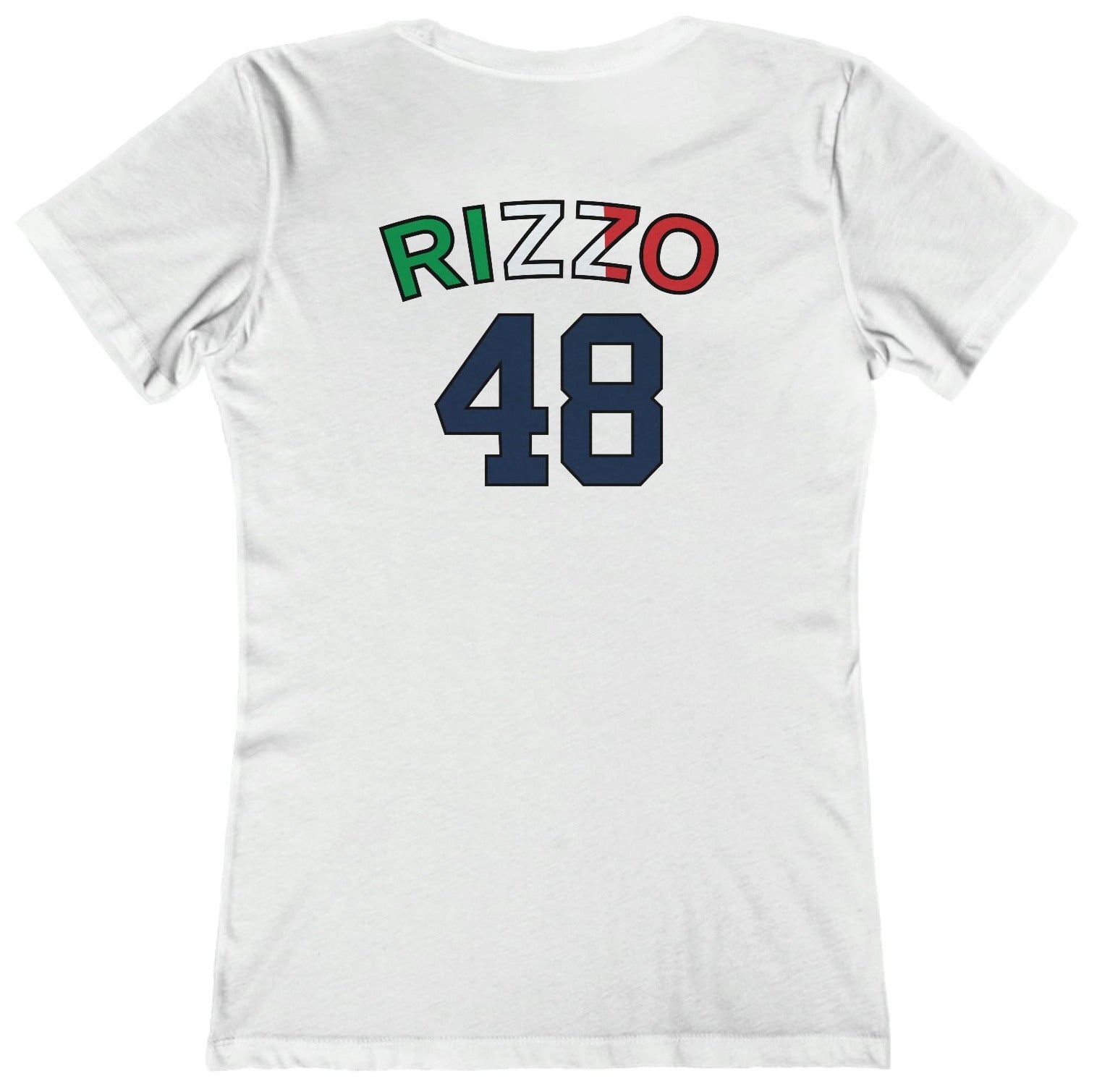 Anthony Rizzo - Women's T-Shirt (Front and Back) Solid White / L