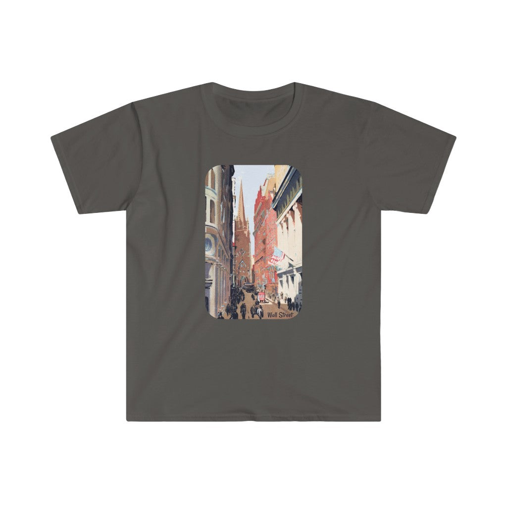 Wall Street & Trinity Church - Unisex T-Shirt