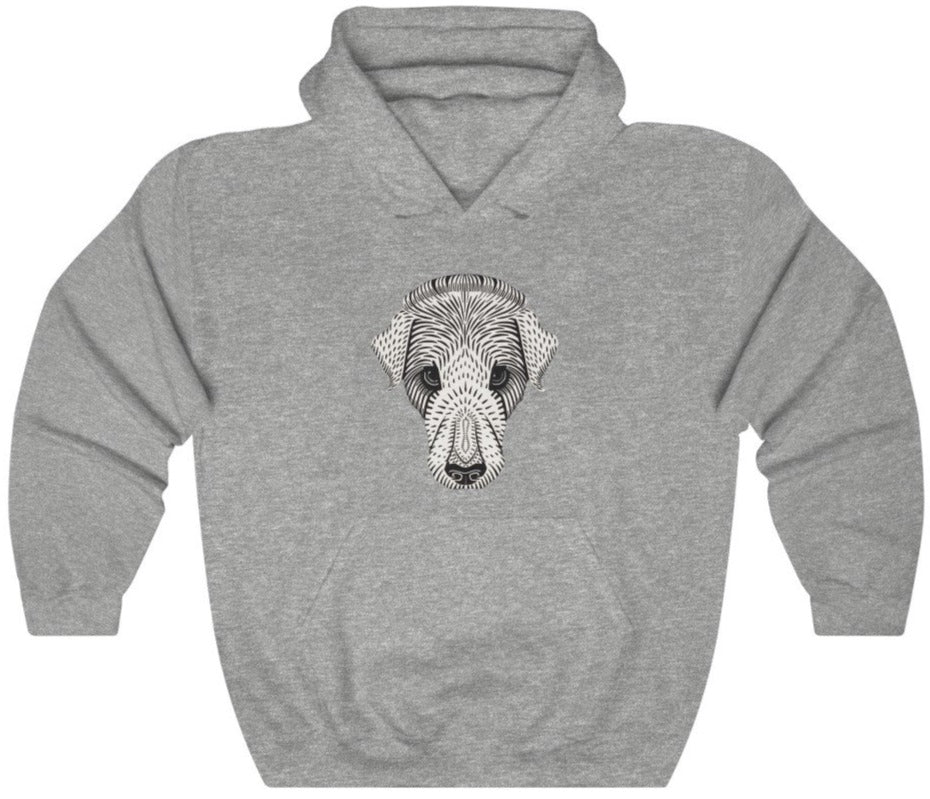 Dog face hoodie
