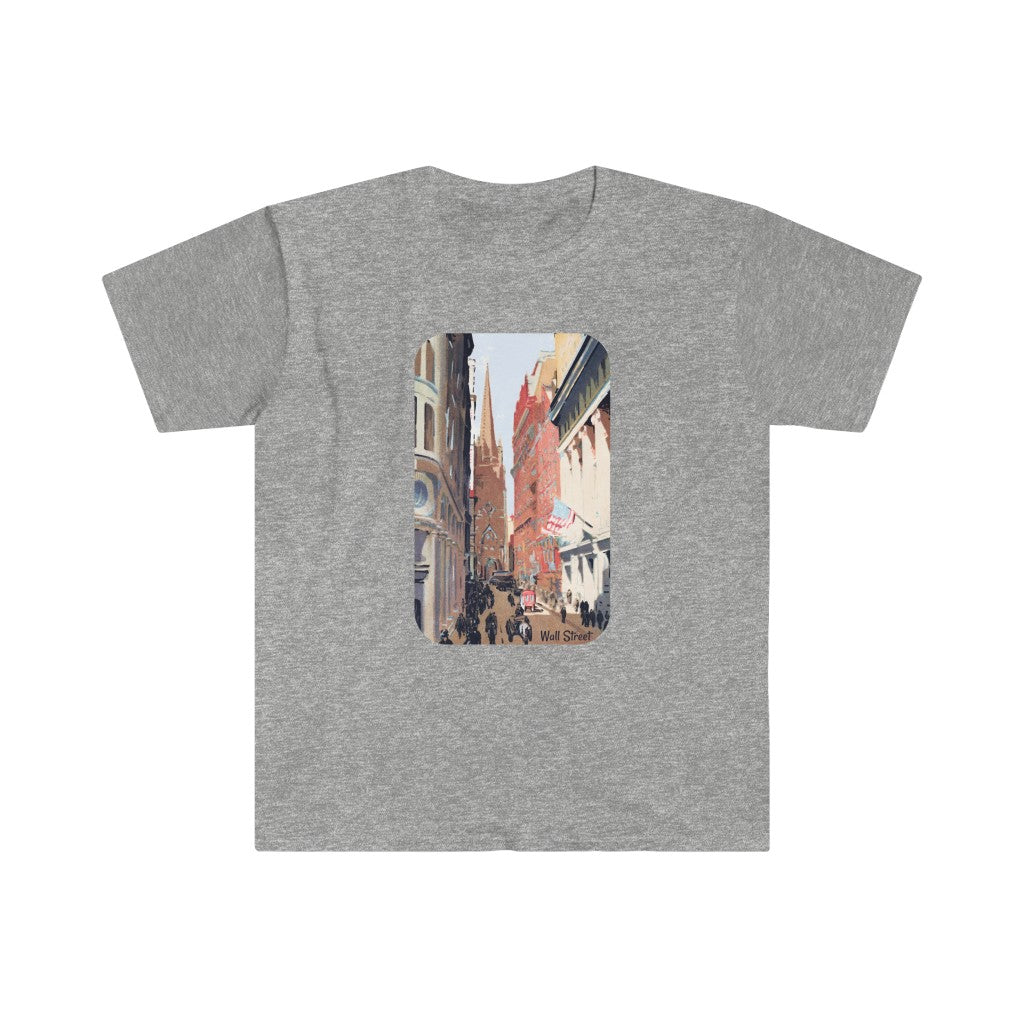 Wall Street & Trinity Church - Unisex T-Shirt