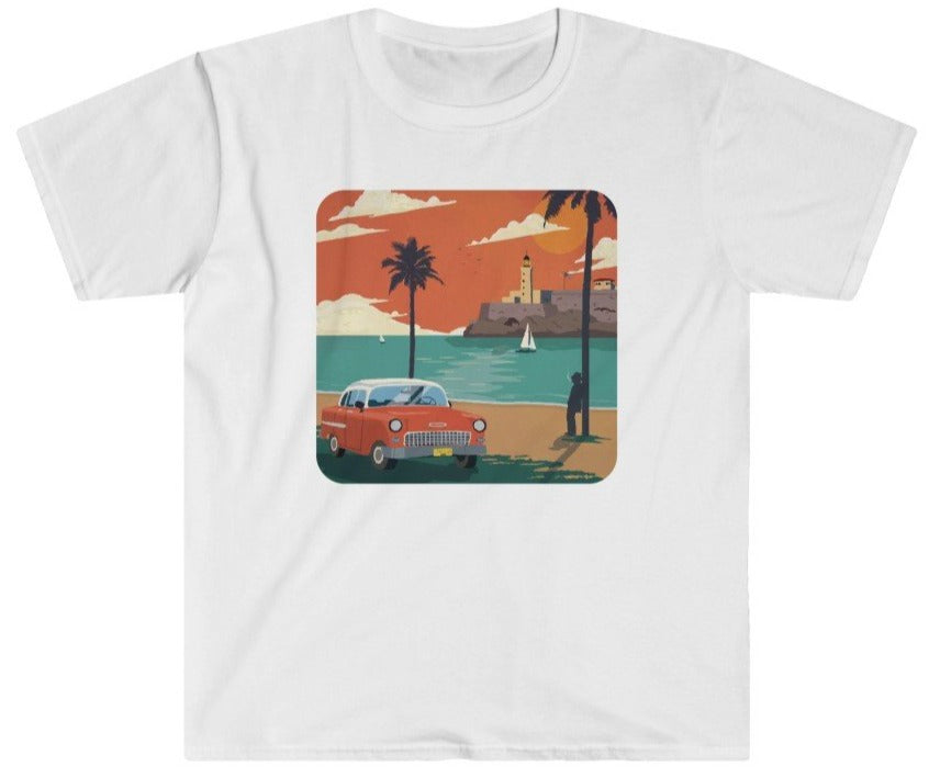Old car by the water t-shirt