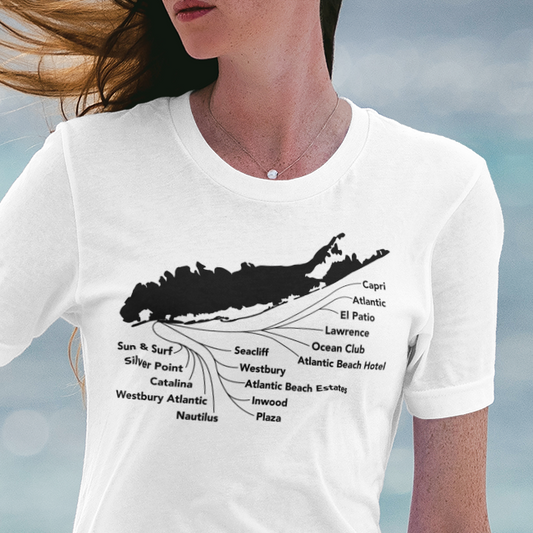 Atlantic Beach beach clubs Long Island t-shirt