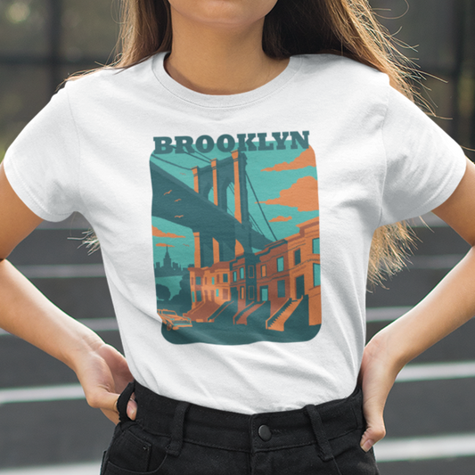 Brooklyn women's t-shirt with the Brooklyn Bridge