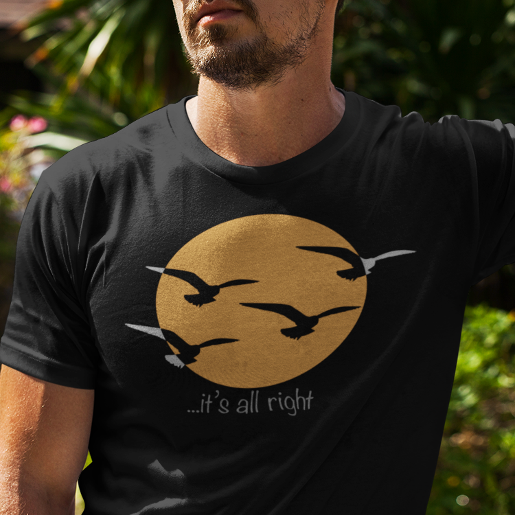 Here comes the sun, it's all right unisex t shirt