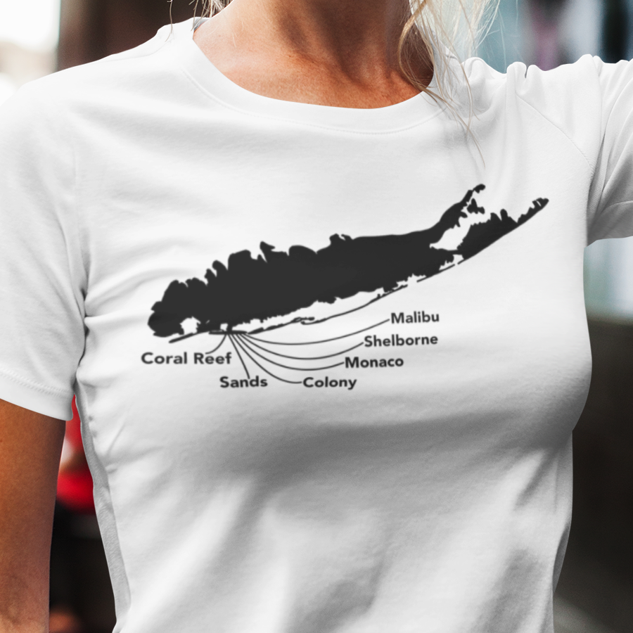 Long Island beach clubs women's t shirt