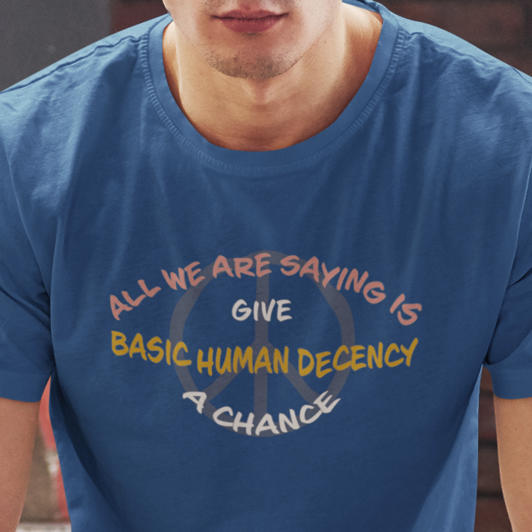 Human decency t-shirt