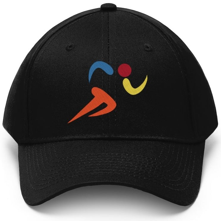 Colorful runner icon hat