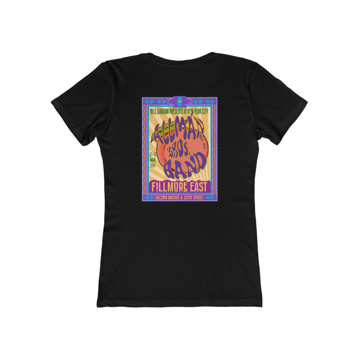 Fillmore East/Allman Bros at the Fillmore - Front/Back Women's T-Shirt