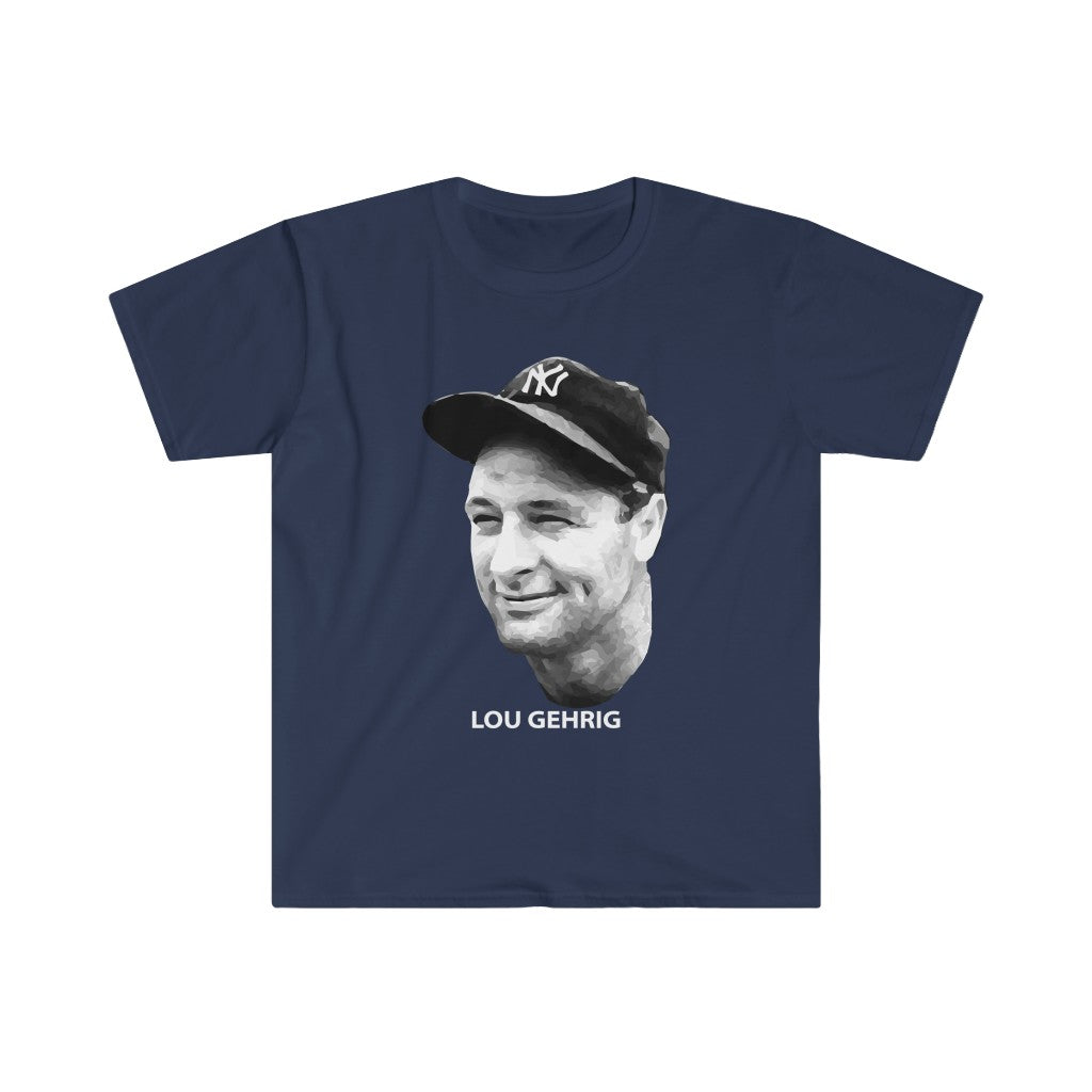 Printify Lou Gehrig - Unisex T-Shirt M / Navy