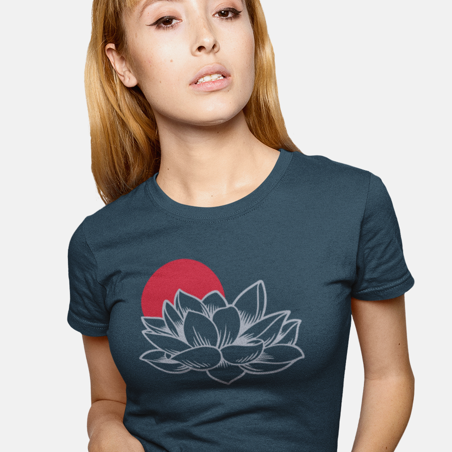 Lotus and Sunset - Women's T-Shirt