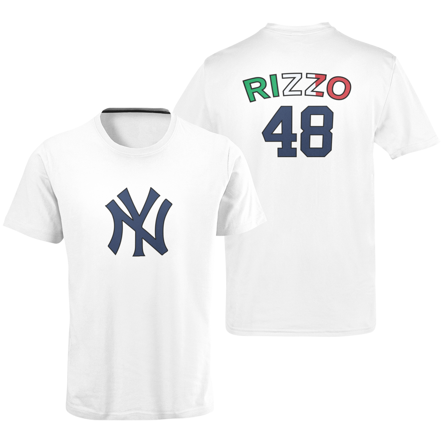 Printify Anthony Rizzo - Unisex T-Shirt (Front and Back) Natural / L